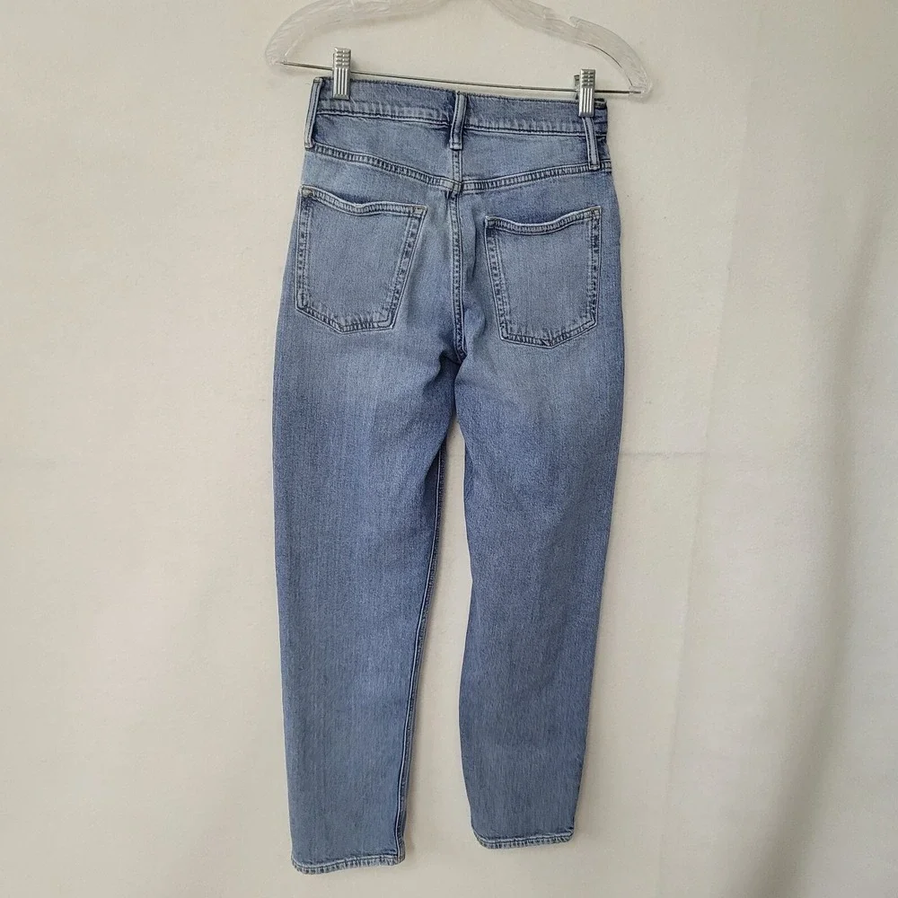 Gap Relaxed Taper Jeans Kids Size‎ 14 Blue Medium Wash High Rise Denim 733592